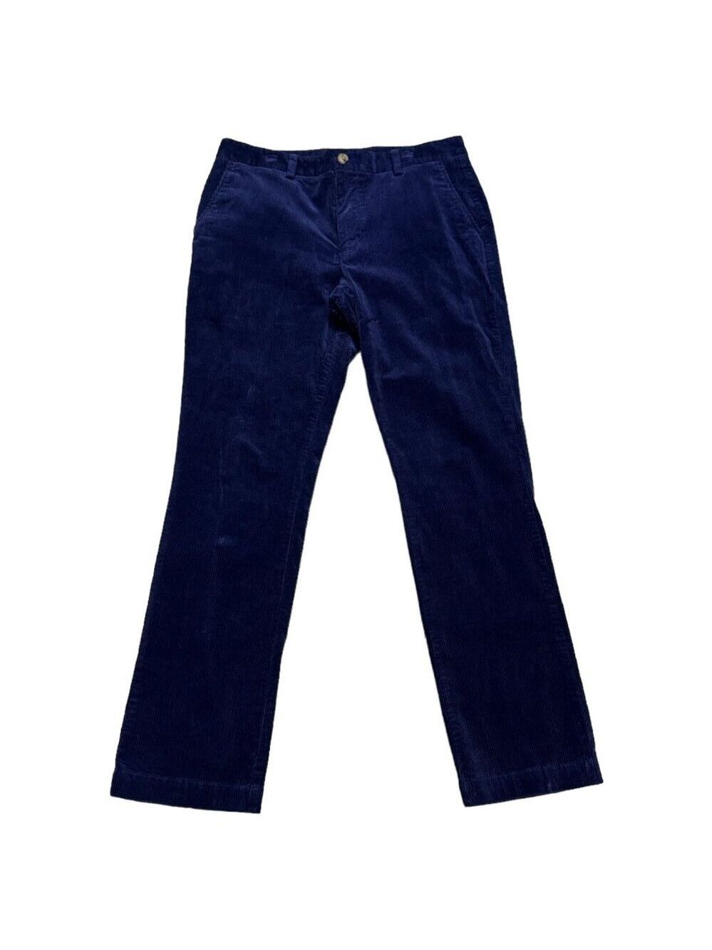 Vineyard Vines SLIM FIT BREAKER PANTS Blue Corduroy Casual Golf Business Pants